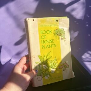 Book of House Plants Vintage Hardcover — Yellow & Cream Cover